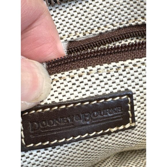 Dooney & Bourke Womens Orange brown satchel handbag small SKU8150 - Picture 14 of 16